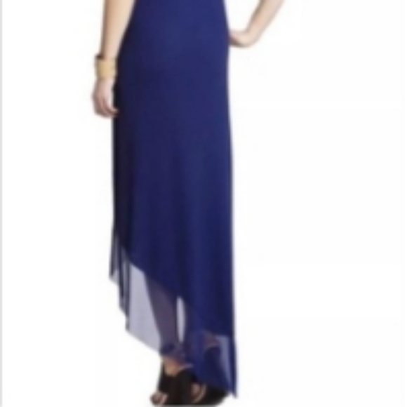BCBGMaxazria Blue Kendall Asymmetrical dress - Picture 6 of 7